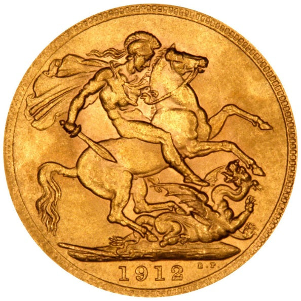 1912 Full Gold Sovereign George V