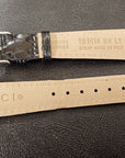 Replacement Original 19mm Gucci Black Leather Watch Strap