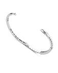 Sterling Silver Ti Sento Hinged Zirconia Bangle
