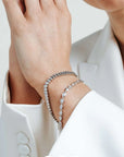 Sterling Silver Ti Sento Zirconia Bracelet