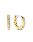 Gold On Sterling Silver Ti Sento Huggy Hoop Earrings