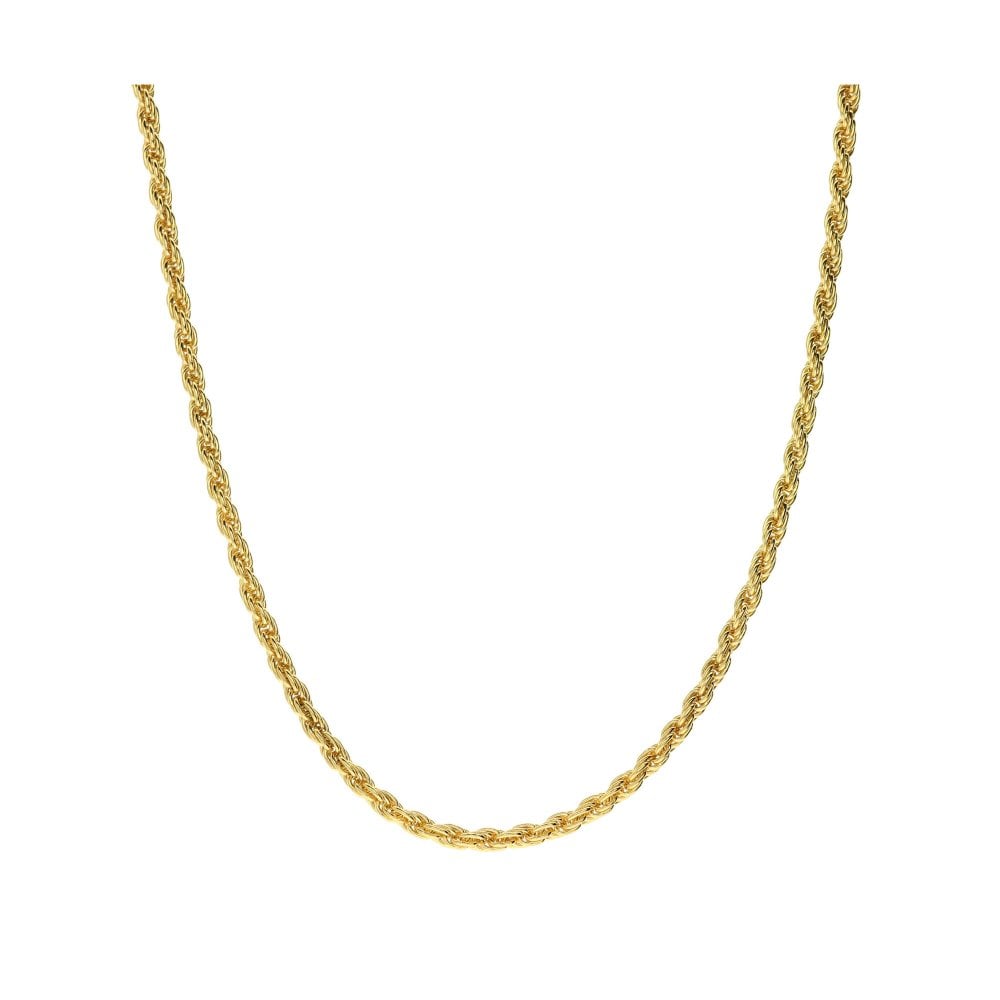 Pre Owned Solid 9ct Yellow Gold Rope Chain