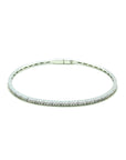 18ct White Gold Flexible 0.45ct Diamond Bangle