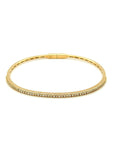 18ct Yellow Gold Flexible 0.45ct Diamond Bangle