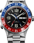 Mens Limited Edition Roadmaster Marine Pepsi Bezel GMT Ball Watch on Bracelet