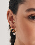 Gold Vermeil Ania Haie Kyoto Opal Sparkle Barbell Single Earring