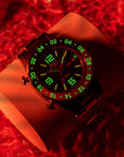 Mens Limited Edition Roadmaster Marine Pepsi Bezel GMT Ball Watch on Bracelet
