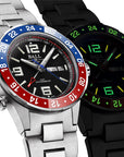 Mens Limited Edition Roadmaster Marine Pepsi Bezel GMT Ball Watch on Bracelet