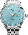 Mens Steel Trainmaster Eternity Ball Watch on Bracelet