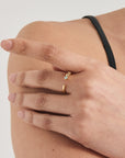 Gold Vermeil Ania Haie Orb Amazonite Adjustable Ring