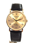Pre Owned Mens 18K Gold Rolex Cellini Watch on Leather Strap
