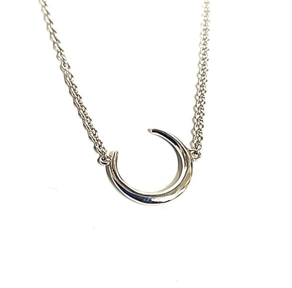 Sterling Silver Muru Crescent Moon Necklace – ST Hopper