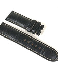 Replacement Original 20mm Breitling 1014P Black Crocodile Leather Watch Strap