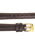 Replacement Original 12mm Omega Brown Calf Leather Watch Strap