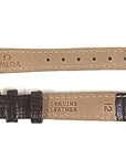 Replacement Original 12mm Omega Brown Calf Leather Watch Strap