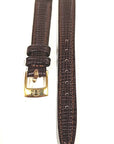 Replacement Original 12mm Omega Brown Calf Leather Watch Strap