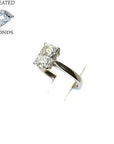 Platinum 2.02ct Lab Grown Radiant Cut Solitaire Diamond Ring