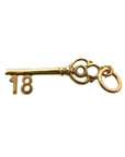 Pre Owned 9ct Yellow Gold 18 Key Charm