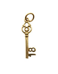 Pre Owned 9ct Yellow Gold 18 Key Charm