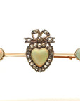 Pre Owned 9ct Gold Antique Victorian Opal & Diamond Brooch