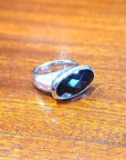Sterling Silver Bastian Inverun Onyx Oval Dress Ring