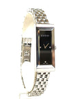 Pre-Owned Ladies Steel Diamond Set 127.5 Gucci G-Frame Watch on Bracelet