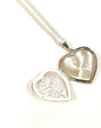 Sterling Silver Tree Of Life Heart Locket and Chain