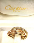 Pre Owned 18ct 3 Colour Cartier 7 Row Trinity Russian Wedding Ring