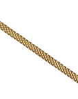 Pre Owned 18ct Yellow Gold Flat Brick Link Bracelet