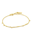 Gold Vermeil Ania Haie Mixed Discs Bracelet