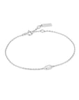 Sterling Silver Ania Haie Sparkle Emblem Chain Bracelet