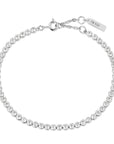 Sterling Silver Ania Haie Silver Row Bezel Set Bracelet