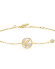 Gold Vermeil Ania Haie Gold Star Mother of Pearl Bracelet