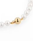 6 - 6.5mm Akoya Cultured Pearl Necklace with 9ct Yellow Gold Clasp