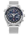 Mens Steel Citizen Eco Drive Red Arrows Chronograph Watch on Bracelet
