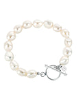 Sterling Silver Claudia Bradby Baroque Pearl Bracelet