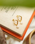 Gold on Sterling Silver Claudia Bradby Thalassa Ripple Drop Earrings