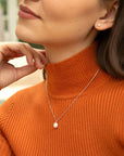 Sterling Silver Claudia Bradby Favourite Pearl Drop Necklace
