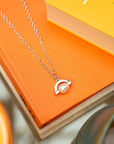 Sterling Silver Claudia Bradby Meditative Pearl Spinner Necklace