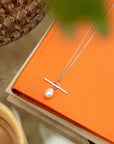 Sterling Silver Claudia Bradby Chakra Balance Pearl Necklace