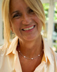 Sterling Silver Claudia Bradby Pearl and Chain Necklace