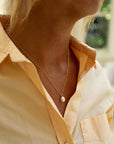 Gold on Sterling Silver Claudia Bradby Favourite Pearl Drop Necklace