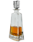 Pewter Base and Top 650ml Whisky, Wine & Spirit Monaco Tall Glass Decanter