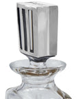 Pewter Base and Top 650ml Whisky, Wine & Spirit Monaco Tall Glass Decanter