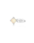 Sterling Silver Ania Haie Kyoto Opal Sparkle Barbell Single Earring