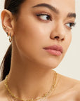 Gold Vermeil Ania Haie Arrow Huggie Hoop Earrings