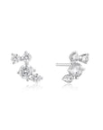 Sterling Silver Ania Haie Pavé Climber Stud Earrings