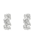 Sterling Silver Diamonfire Baguette Scatter Hoop Earrings