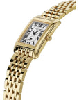 Mid Size Gold On Steel Frederique Constant Art Deco Carree 36mm Watch on Bracelet