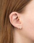 9ct Yellow Gold Feather Stud Earrings